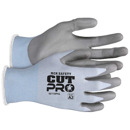Mcr Safety MCR Safety Cut Pro 18-ga. Hypermax Shell Polyurethane Coated Gloves 92718PUM